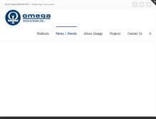 Tablet Screenshot of omega-industries.com